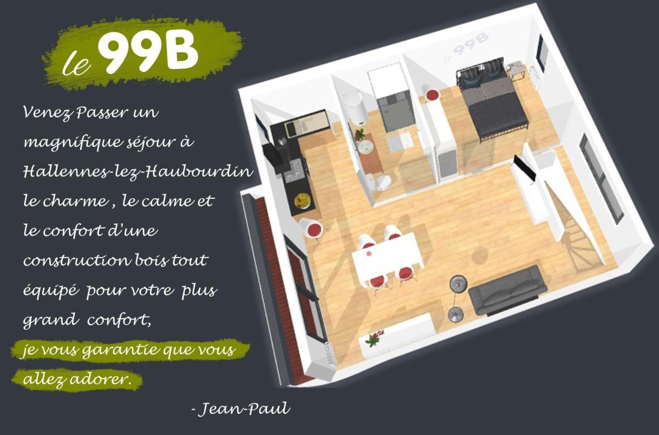 Le 99b Modern Queen Size Bed Connected Tv Apartment Hallennes-lez-Haubourdin